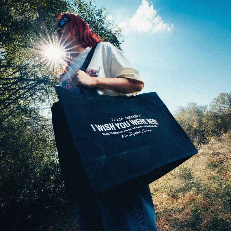 I WISH YOU WERE HERE TOTE BAG ( DESIGNER SIZE )