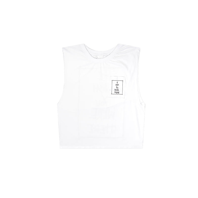 IWYWH WHITE MALE VEST
