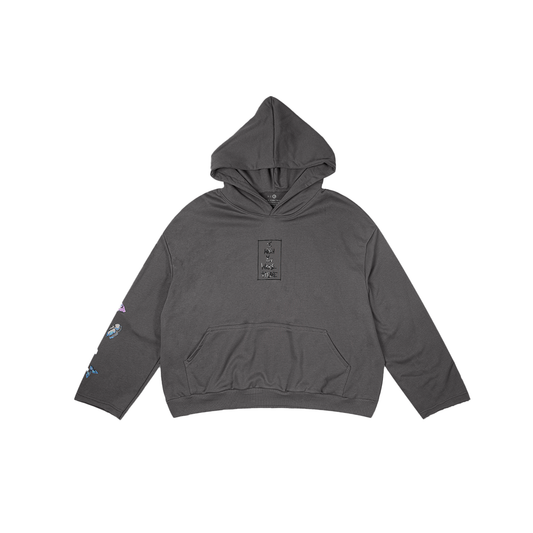 IWYWH GREY BUTTERFLIES HOODIE