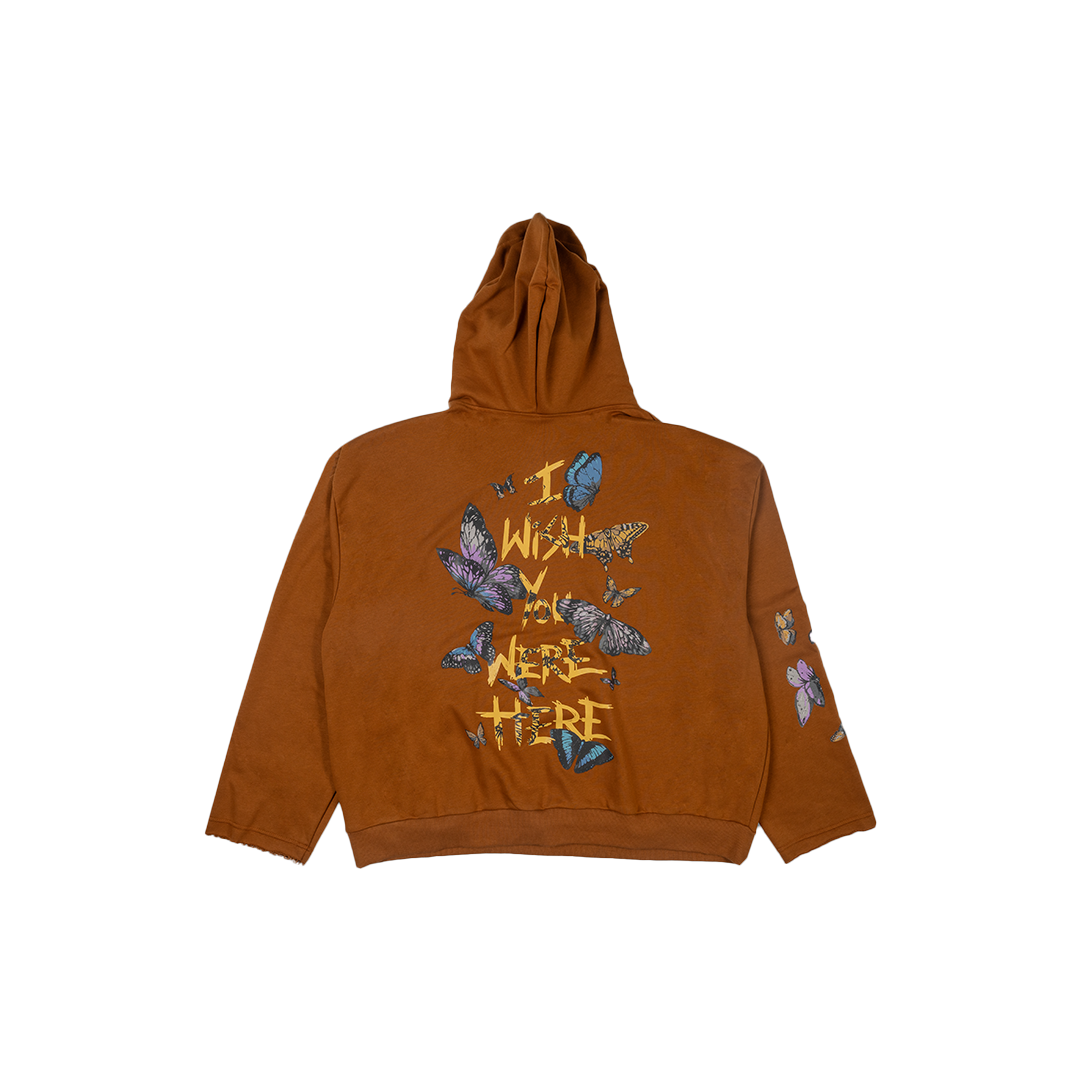 IWYWH BROWN BUTTERFLIES HOODIE