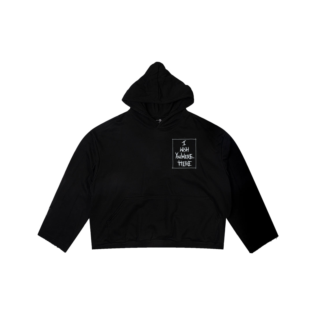 I WISH YOU WERE HERE CLASSIC HOODIE BLACK