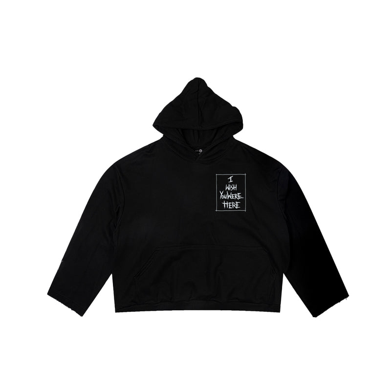 I WISH YOU WERE HERE CLASSIC HOODIE BLACK