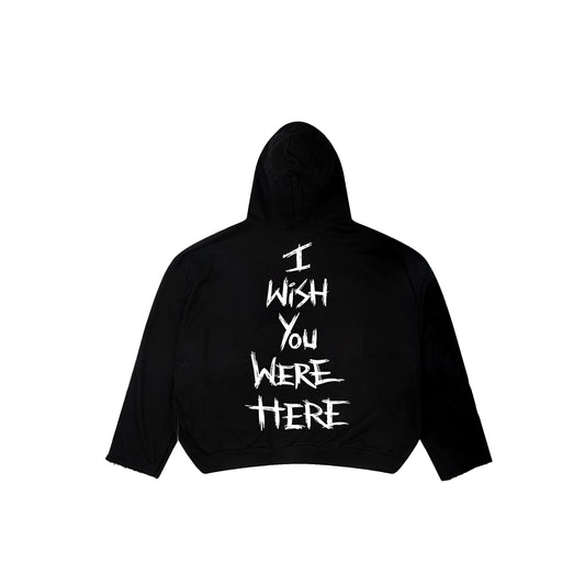 I WISH YOU WERE HERE CLASSIC HOODIE BLACK