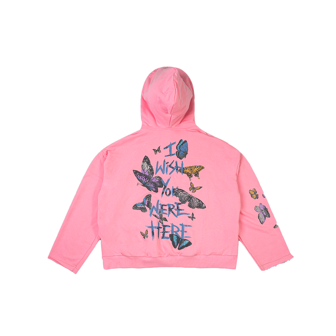 IWYWH PINK BUTTERFLIES HOODIE