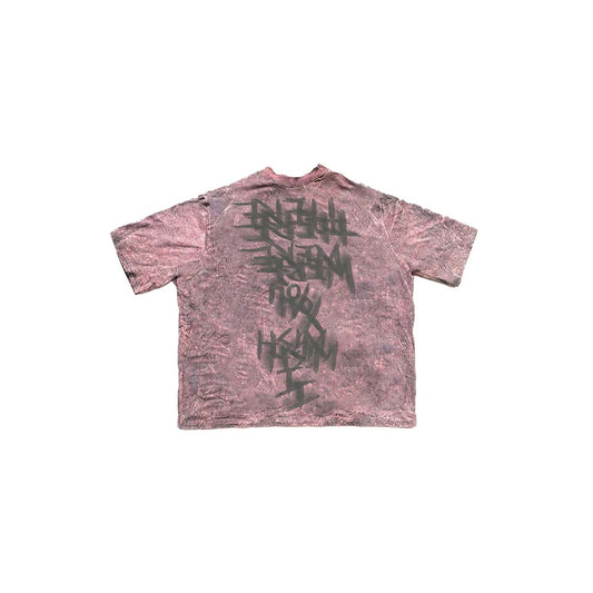 I WISH YOU WERE HERE ACID WASH TEE