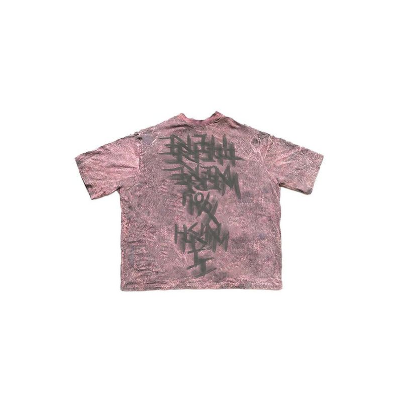 I WISH YOU WERE HERE ACID WASH TEE