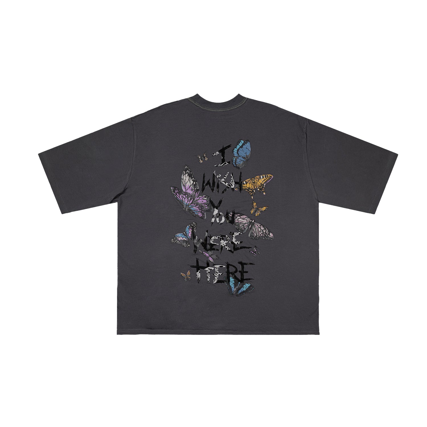 IWYWH GREY BUTTERFLIES TEE