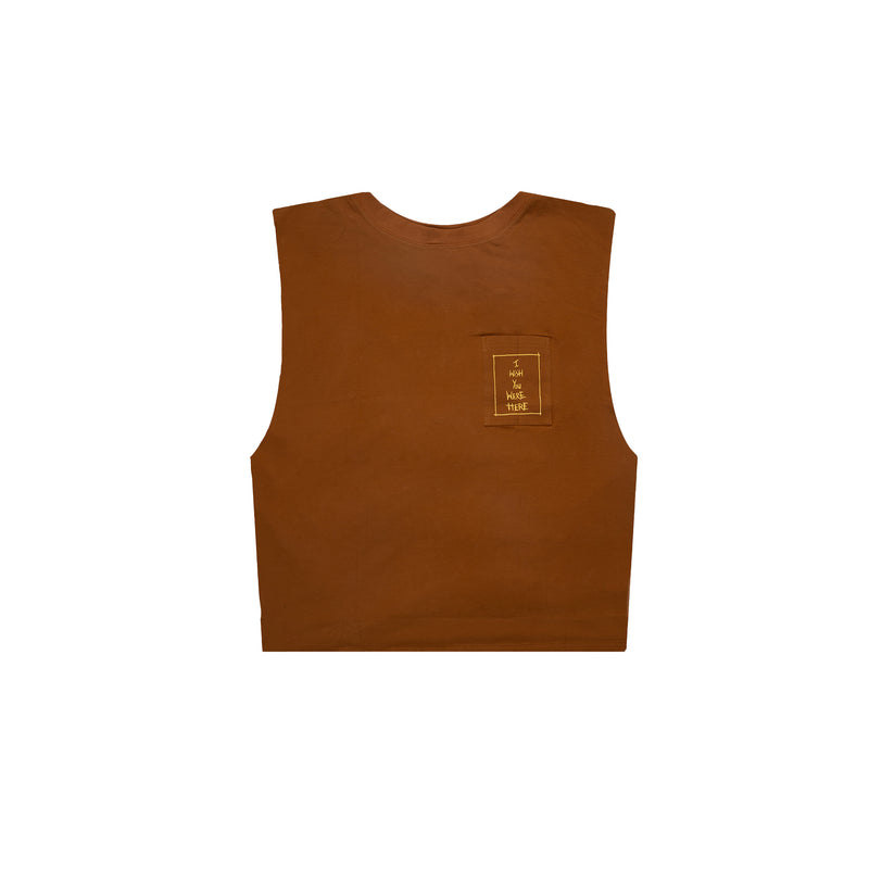 IWYWH Butterfly Men Vest Brown