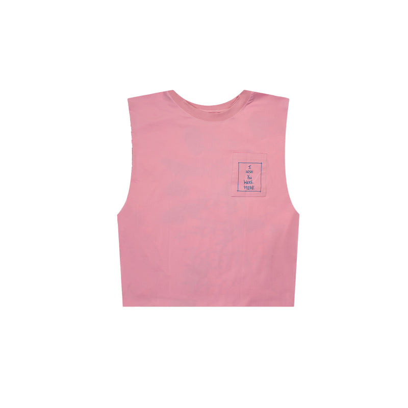 IWYWH Butterfly Men Vest Pink