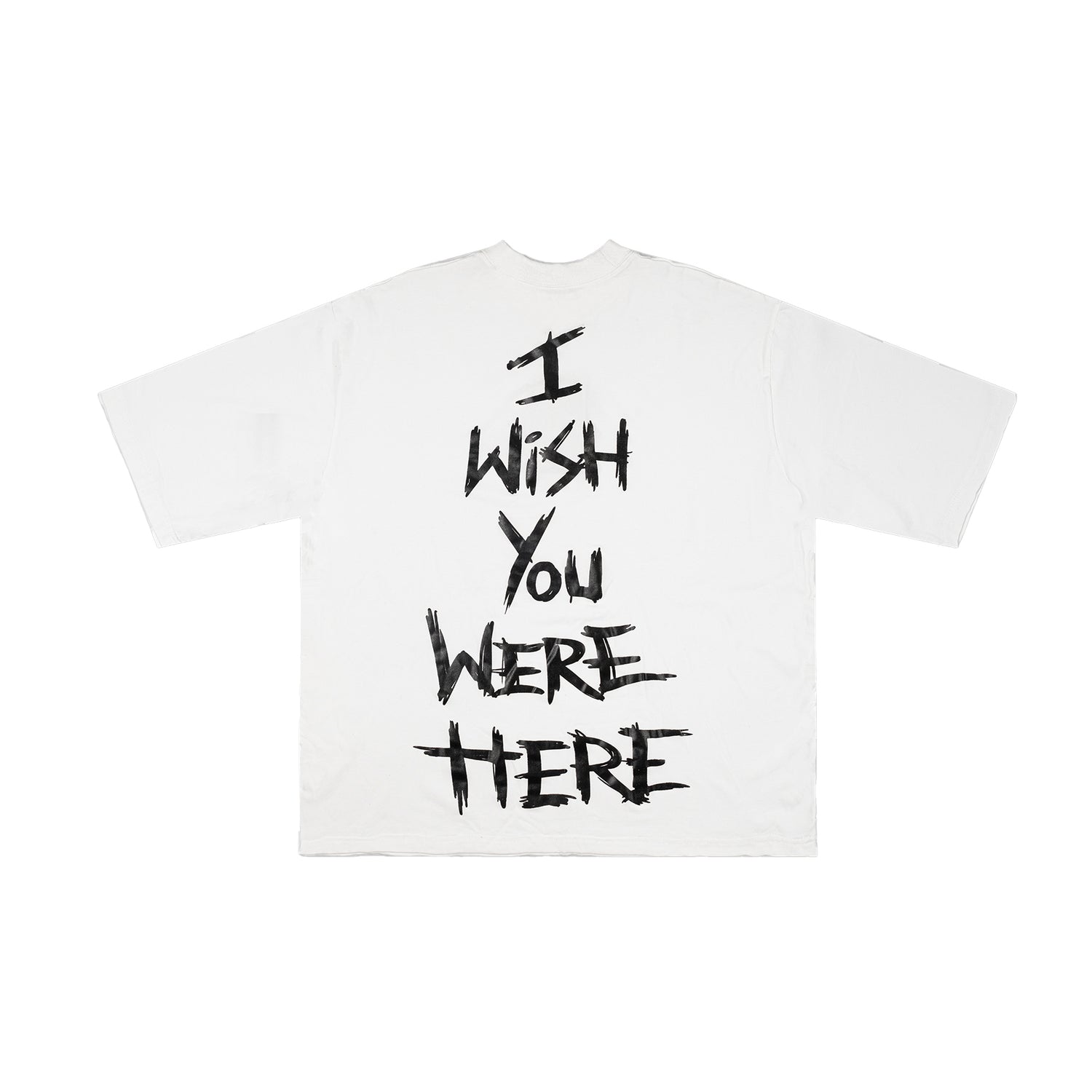 IWYWH WHITE CLASSIC RUBBER TAG TEE