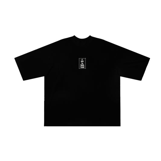 IWYWH BLACK CLASSIC RUBBER TAG TEE