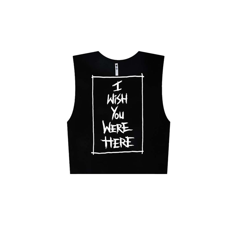 I WISH YOU WERE HERE CLASSIC MEN VEST BLACK