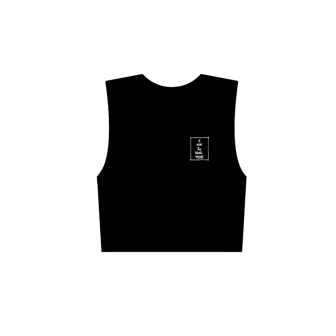 I WISH YOU WERE HERE CLASSIC MEN VEST BLACK