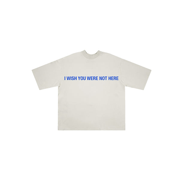 I WISH YOU WERE HERE REVERSIBLE TEE OFF WHITE