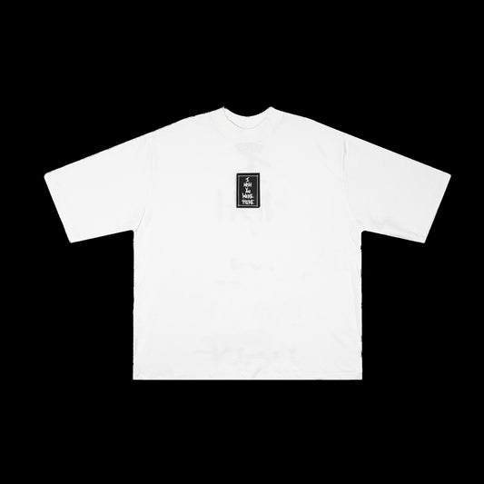 I WISH YOU WERE HERE SUNFLOWER TEE WHITE